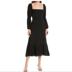 Reformation Mica Black Midi Dress 10